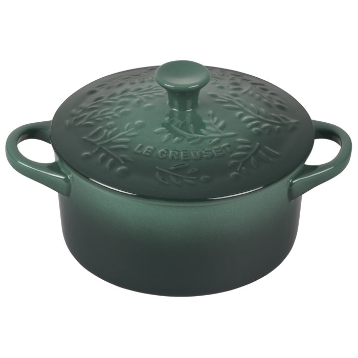 Le Creuset Stoneware Olive Branch Collection 24 oz. Mini Cocotte with